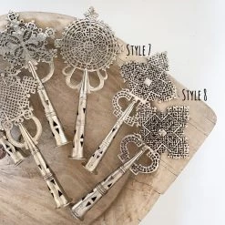 Rustic White & Wood Vintage Treasures Ethiopian Coptic Cross