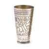 Rustic White & Wood Vintage Brass Lassi Cups