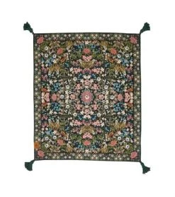 Rustic White & Wood Wandering Folk Picnic Rugs Native Wildflower Picnic Rug