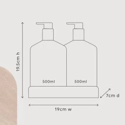 Rustic, White & Wood Skin & Body AL.IVE BODY WASH & LOTION DUO + TRAY - PINK DUO