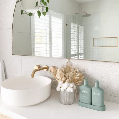 Rustic, White & Wood AL.IVE BODY WASH & LOTION DUO + TRAY - GREEN DUO